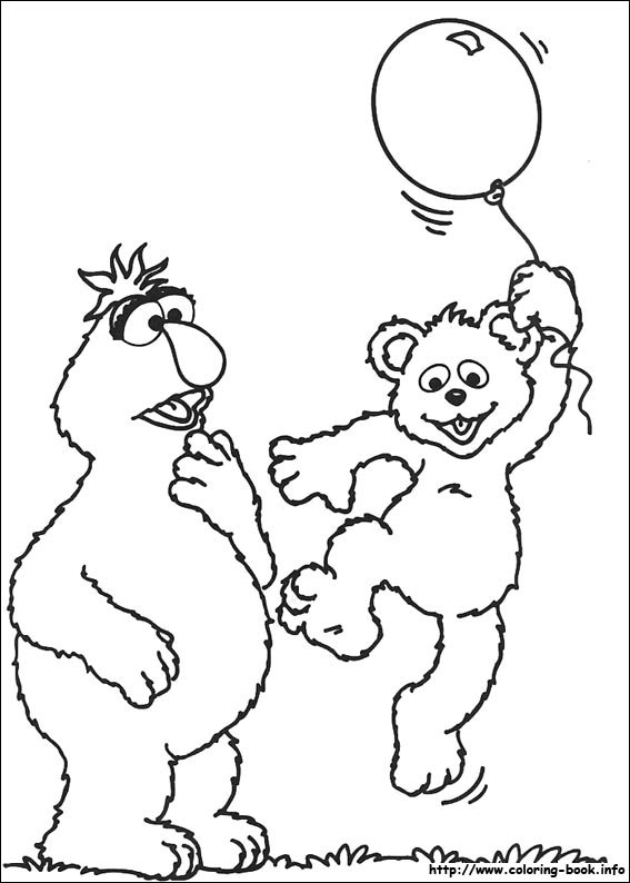 Sesame Street coloring picture